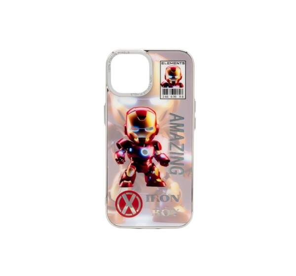 iLike Apple iPhone 15 PC Silicone Case Iron Boy