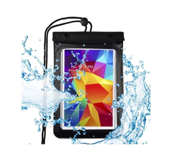 Hurtel   Universal waterproof case for phone / tablet up to 8 inches black