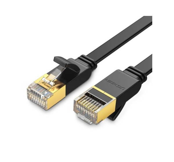 Ugreen Ugreen Flat Cable Internet Network Cable Ethernet Patchcord RJ45 Cat 7 STP LAN 10 Gbps 10m Black (NW106 11265)