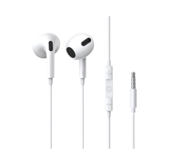 Baseus   Baseus Encok H17 3.5mm minijack wired headphones white (NGCR020002)