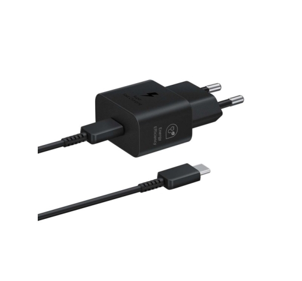 Samsung Samsung EP-T2510XBEGEU 25W SFC GaN wall charger with USB-C cable - black
