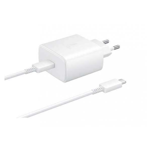 Samsung EP-TA845EWE + EP-DW767JWE Samsung 45W Travel Charger + USB-C/USB-C Data Cable White (OOB Bulk)