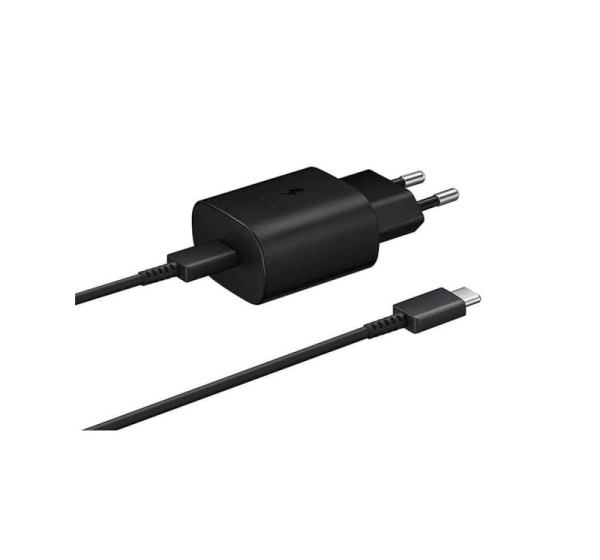 Samsung   EP-TA800EBE + EP-DA905BBE Samsung 25W Travel Charger + USB-C/USB-C Data Cable Black (OOB Bulk)