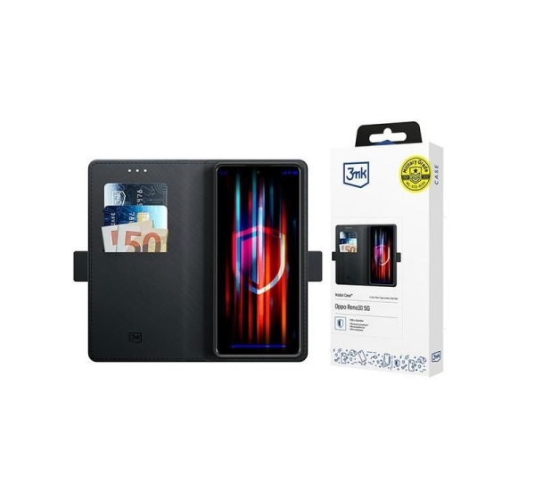3MK 3MK Wallet Case Oppo Reno10 5G czarny/black