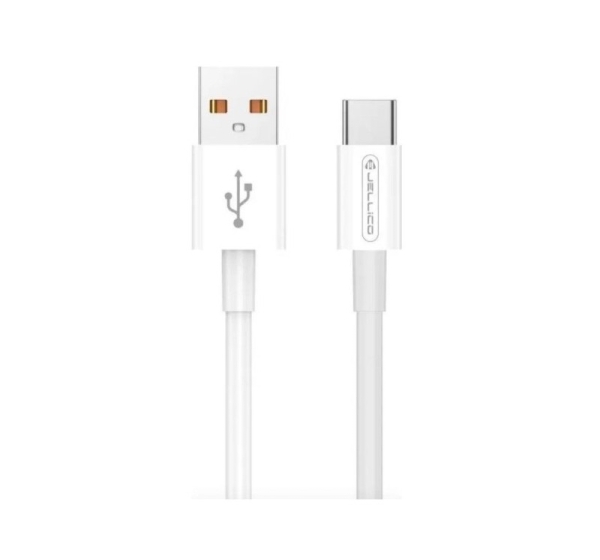 Jellico   B1 Durable-Soft Universal USB to USB-C Data & Fast PD 20W Charger Cable 1m White