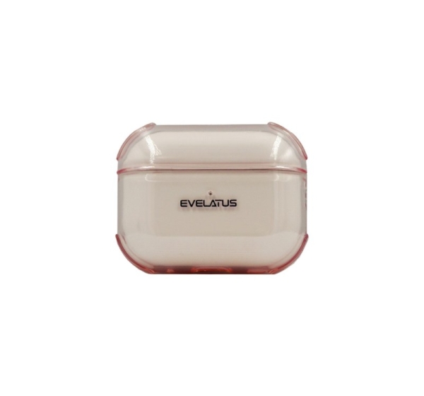 Evelatus Apple AirPods Pro 2 TPU Protective Case Transparent Pink