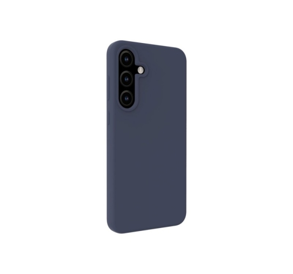 Evelatus Samsung Galaxy S25 Premium Magnetic Soft Touch Silicone Case Dark Blue