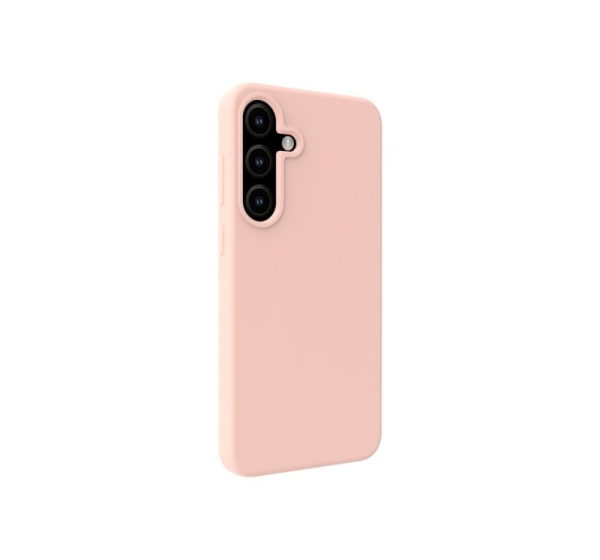 Evelatus Samsung Galaxy S25 Premium Magnetic Soft Touch Silicone Case Pink Sand