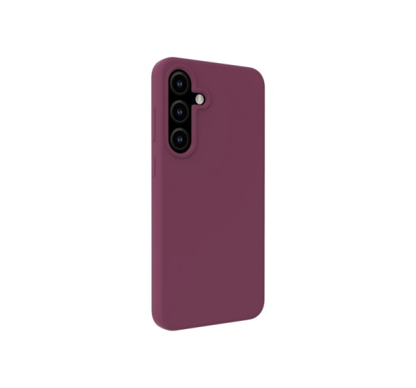 Evelatus Samsung Galaxy S25 Premium Magnetic Soft Touch Silicone Case Maroon