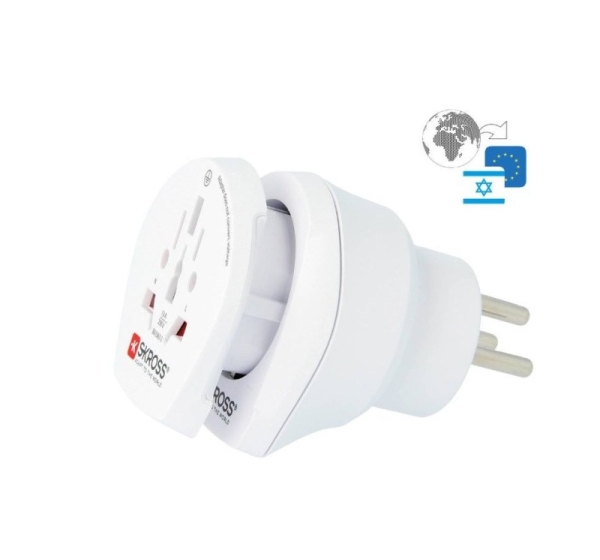 Skross Travel adapter CO W to ISR White