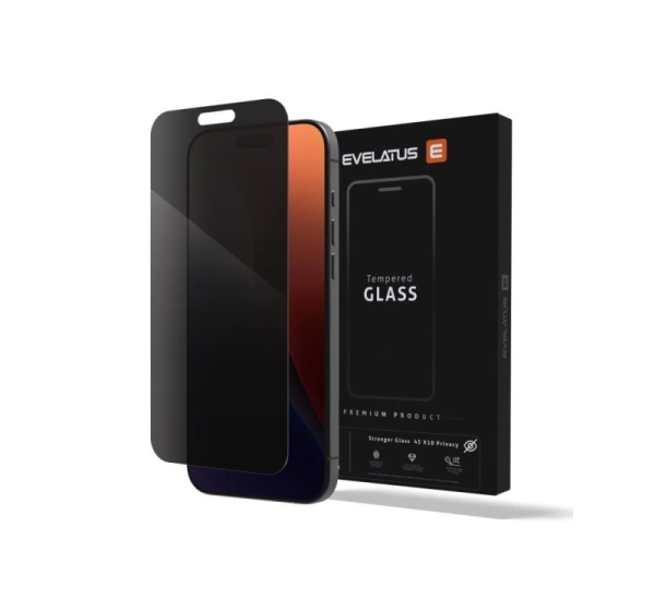 Evelatus Samsung Galaxy S25 Privacy Corning Gorilla Glass Anti-Static 3D Full Cover 10X Stronger
