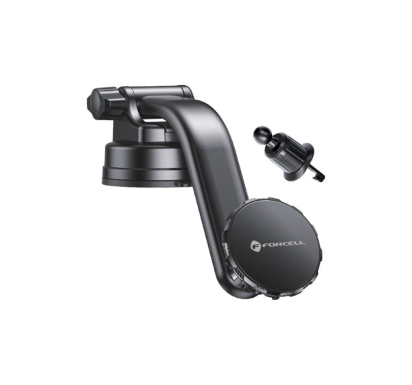 Forcell Magnetic car phone holder Forcell F-Grip MagLuxe windshield / dashboard / air vent black