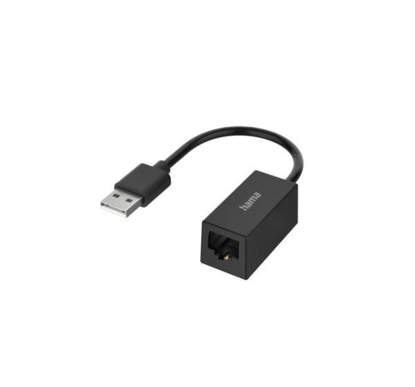 Hama Hama 00200324 Network Adapter, USB Plug - LAN/Ethernet Socket, Fast Ethernet