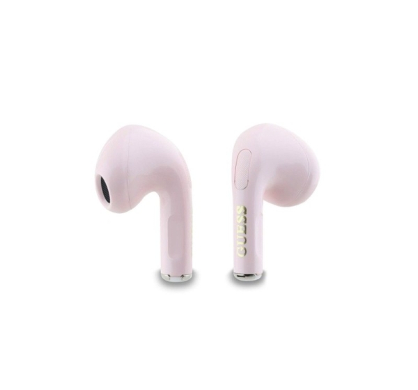 Guess Classic Logo Charm TWS Wireless Earphones Pink