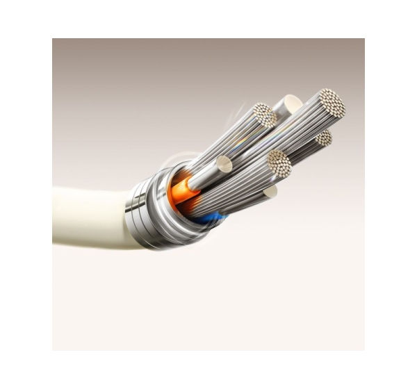 Joyroom   Joyroom S-A53 3A USB-A - USB-C Cable with Fluorescent Tip 1.2m - Beige
