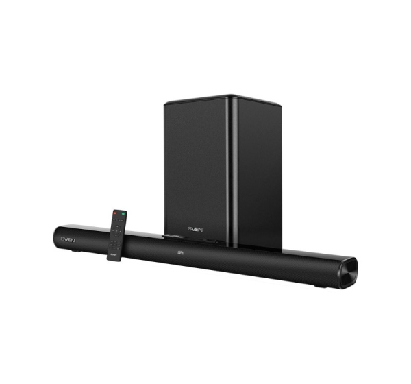 Sven Soundbar SB-2200D, black (300W, DolbyDigital, Bluetooth, HDMI, RC, Optical, USB, display, wireless subwoofer)
