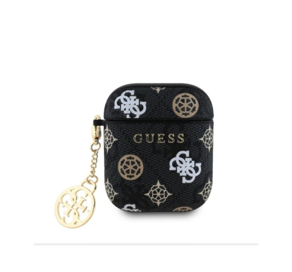 Guess - AirPods 1/2 PU 4G Peony Charm Case Black