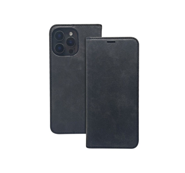 iLike Samsung Galaxy S25 Smart Suede Book Case Black