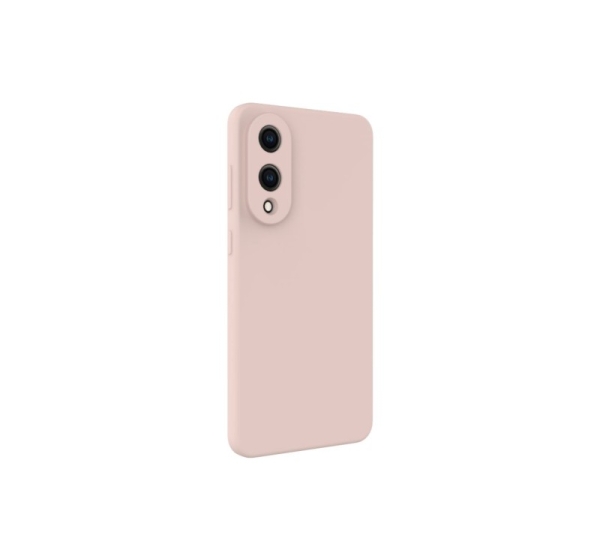 Evelatus Samsung Galaxy S25 Edge Premium Magnetic Soft Touch Silicone Case Pink Sand