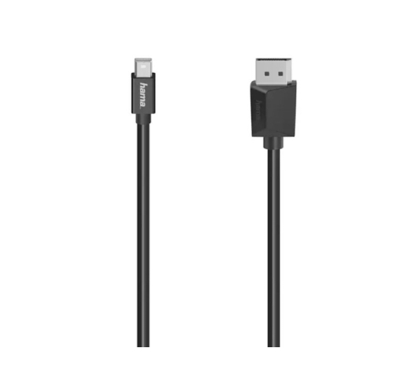 Hama Video Cable, Mini-DP Plug - DisplayPort Plug, Ultra-HD 4K, 1.50 m