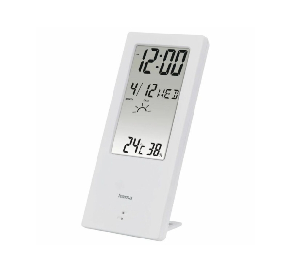 Hama TH-140 Thermometer/Hygrometer, with weather indicator White