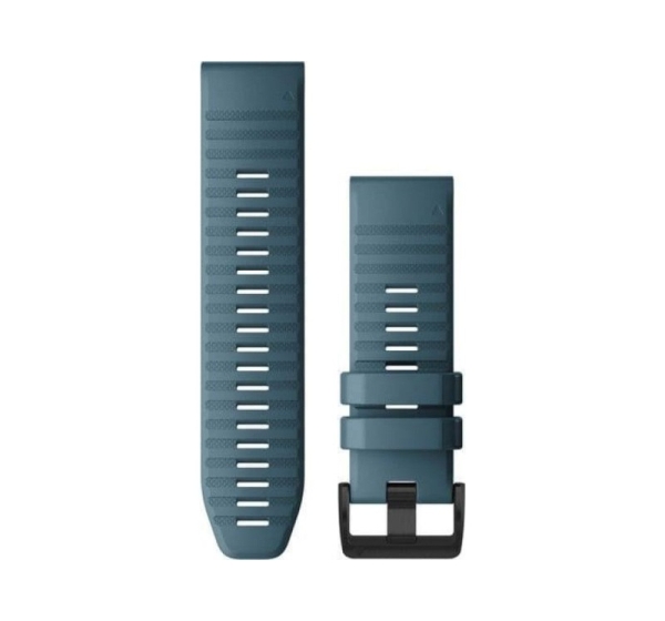 Garmin Fenix 6X 26mm QuickFit Watch Band, Lakeside Blue Silicone