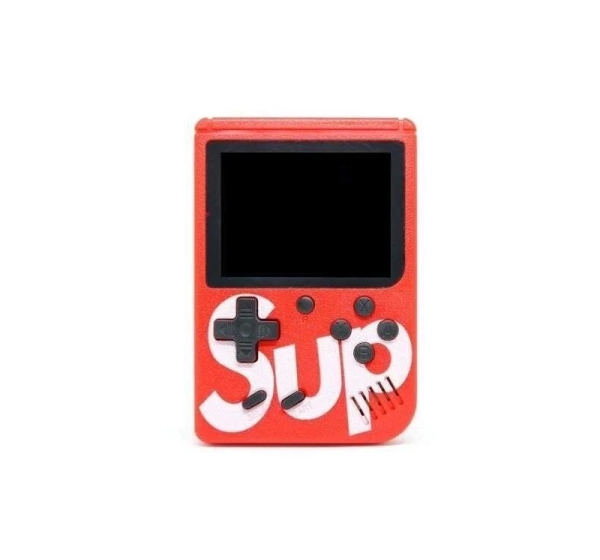 GameBox R1 8bit Portable Retro Game console with 400 games 3'' LCD with TV RCA cable Red