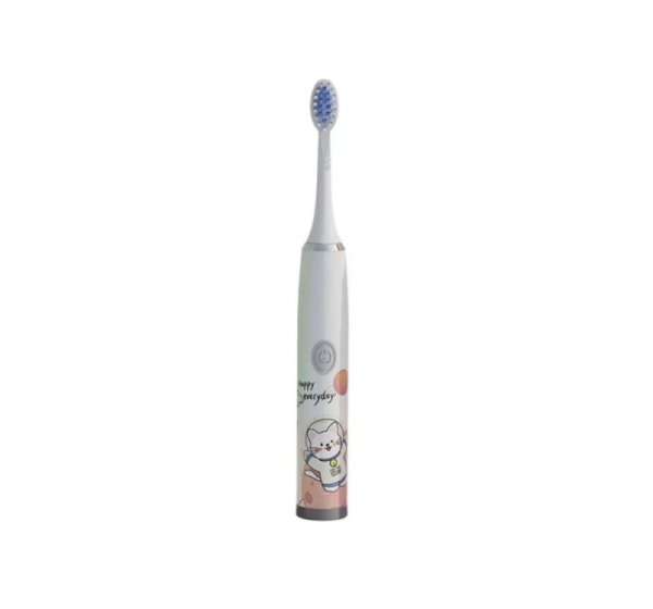 Kiddyz T1 Electric Sonic Toothbrush Kids 3 to 12 Years USB rechargeable (1 extra head) White