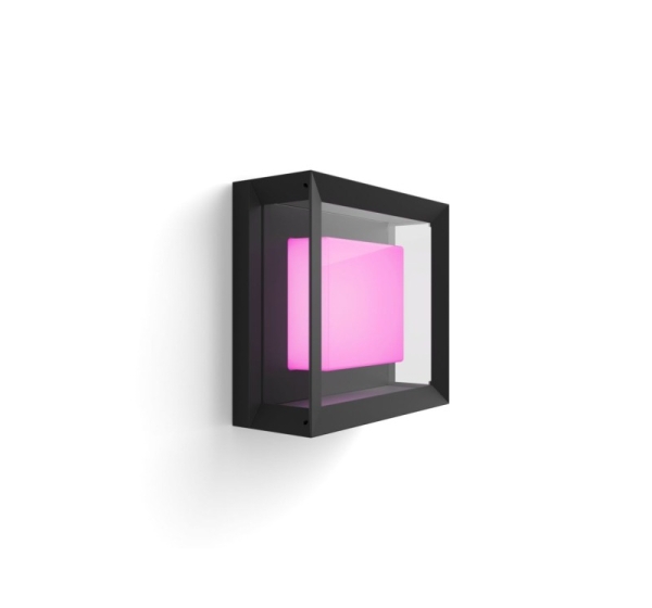 Philips Hue WCA Econic Outdoor Square Wall Lantern | 15 W | 2000-6500 Hue White Colour Ambiance