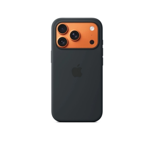 Apple - iPhone 17 Pro Silicone Case with MagSafe – Black |