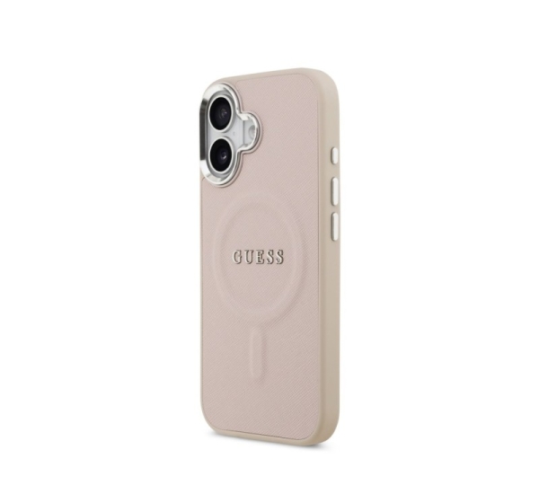 Guess Apple iPhone 17 PU Saffiano MagSafe Case Pink