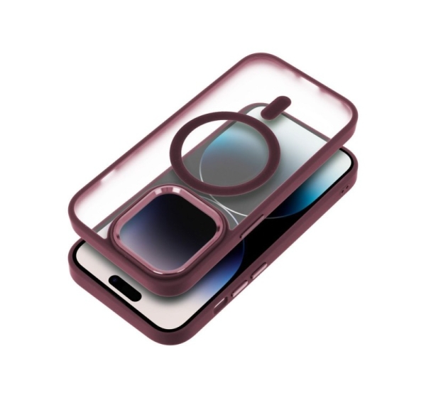 OEM - Case for iPhone 17 Pro Max / 18 Pro Max (low camera edge) Matte Mag Cover compatible with MagSafe red