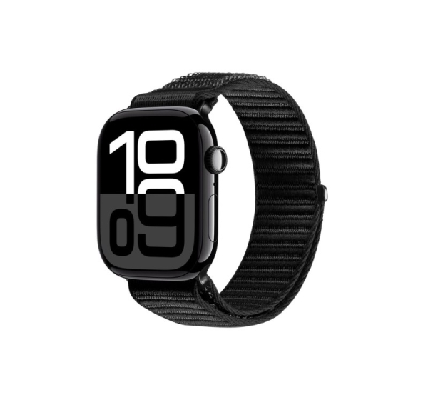 Dux Ducis Apple Watch 38/40/41/42MM YE Nylon Braided Loop Wrist Strap Black