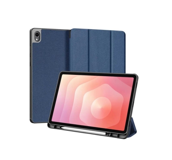 Dux Ducis Galaxy Tab S11 Domo Series Tri-fold Stand PU Leather Tablet Cover Blue