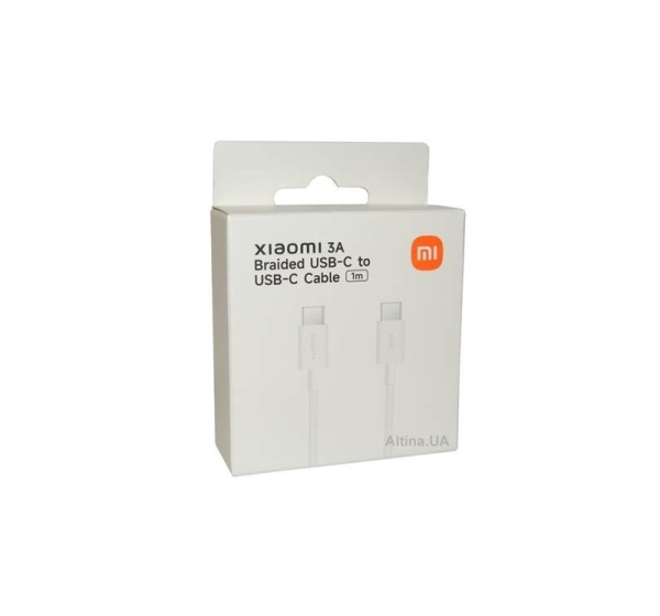 Xiaomi   3A Braided USB-C to USB-C Cable (1m) |