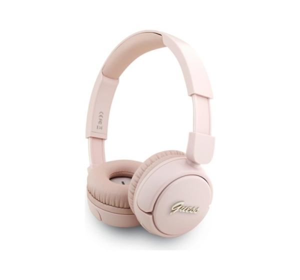 Guess Guess Metal Logo Script Over-Ear Headphones - Pink