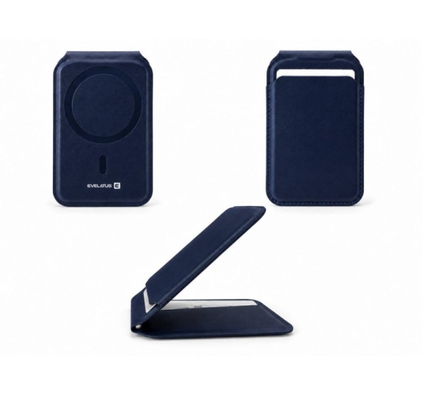 Evelatus Universal Magnetic Wallet With Stand Dark Blue