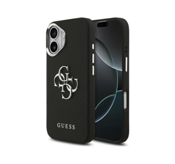 Guess Guess Grained Big 4G Classic Logo case for iPhone 17 - black