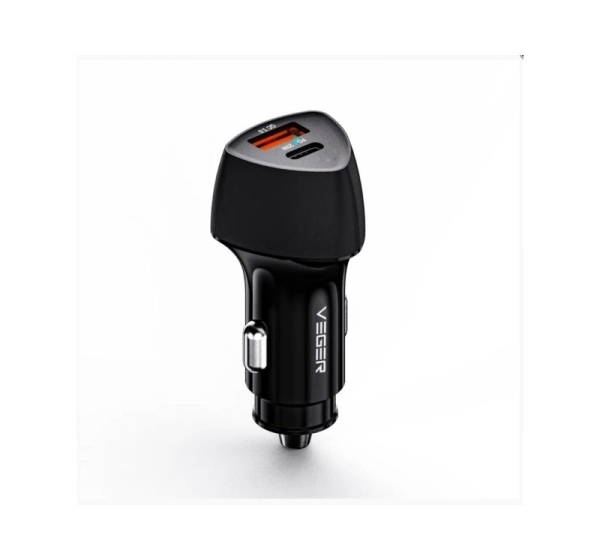 Veger CC50 Rigorous PD38W (1A1C) car charger Black