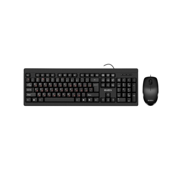 Sven Combo Keyboard+mouse KB-S320C black (104 keys, 1000DPI, 2+1 bt.)