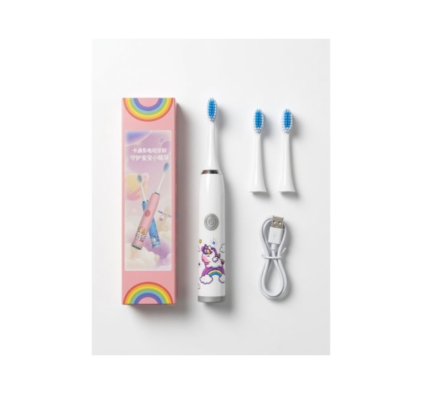 iLike Kids W3 Electric Toothbrush (Battery-Powered) +3 attachments White