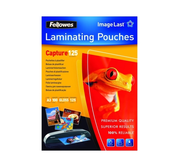 LAMINATOR POUCH IMAGELAST/A3 125 100PCS 5307506 FELLOWES
