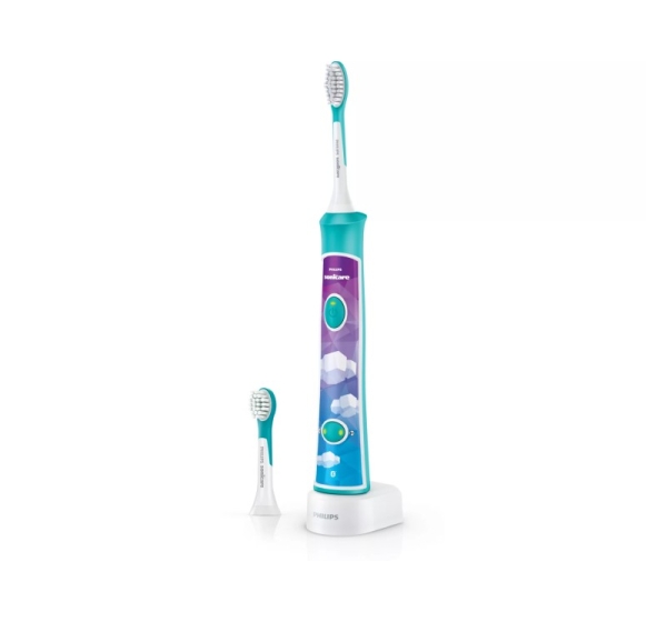 Philips Sonicare For Kids Sonic electric toothbrush HX6322/04 Built-in Bluetooth® Coaching App 2 brush heads 2 modes