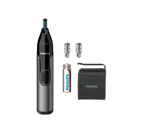 Philips series 3000 Comfortable nose, ear & eyebrow trimmer NT3650/16 100% waterproof, Dual-sided Protective Guard system
