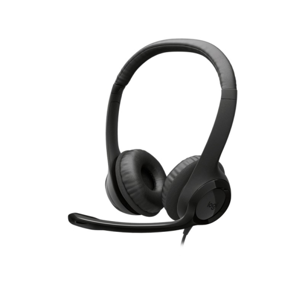 Logitech H390 Wired Headset, USB-C, Black 981-001576