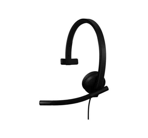 Logitech H570e Mono MS Teams Wired Headset USB-A, Black 981-001426