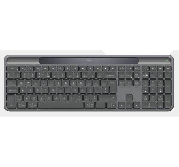 Logitech Signature Slim Solar+ K980 for Business Wireless Keyboard, RF+Bluetooth, US Int, Graphite 920-013779