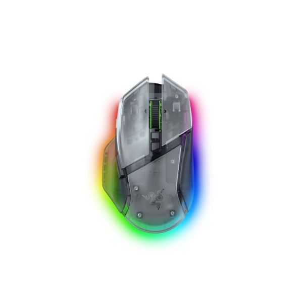 Razer Basilisk V3 Pro 35K Wireless Gaming Mouse RF Wireless+Bluetooth+USB-A 35000 DPI, Phantom White RZ01-05240400-R3G1