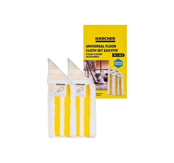 Karcher EasyFix Floor cloth (2 pcs) White, Yellow