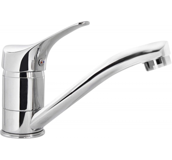 Basin mixer with swivel spout